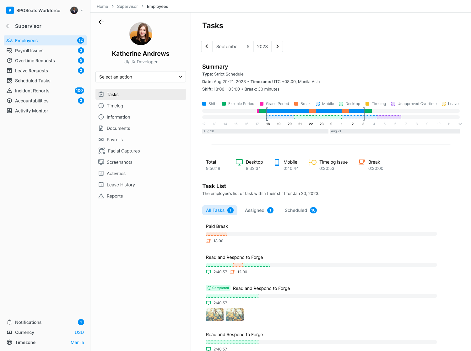 Productivity Monitoring